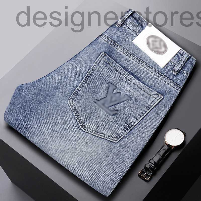 

Men's Jeans Designer Embroidered printed jeans men's spring new trend slim pants fashion P9QS, Xww 2076 blue