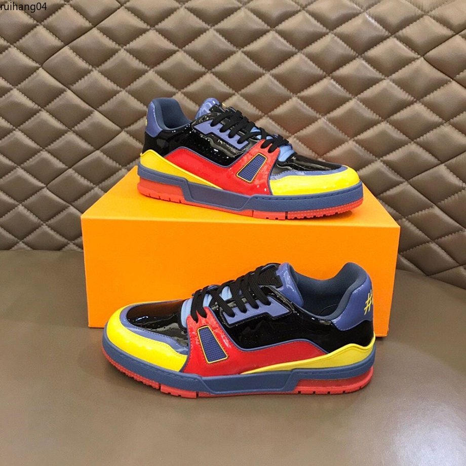 

Designer Fashion Trainer sneaker intage Casual Shoes Virgils alligator-embossed black Grey Brown White Green calf leather French Ablohs Mens Shoe mkjl rh4000001