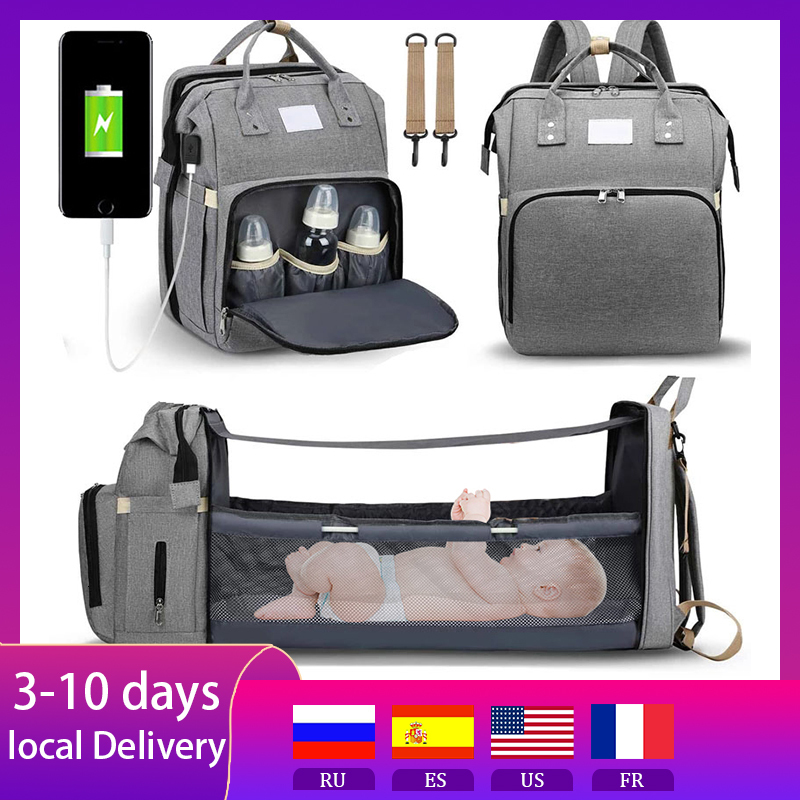 

Diaper Bags Baby Diaper Bag Nappy Stroller Bags For Baby Maternity Bag Backpacks Crib born Mommy Bag Changing Table Baby Bags For Mom 230316, Purple