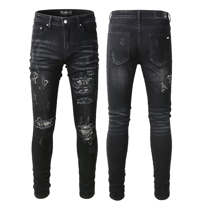 

2023 New Arrivals Mens Luxury Designer Denim Jeans Amiris amirs Holes Trousers Jean COOLGUY Biker Pants Man Clothing #829, #839