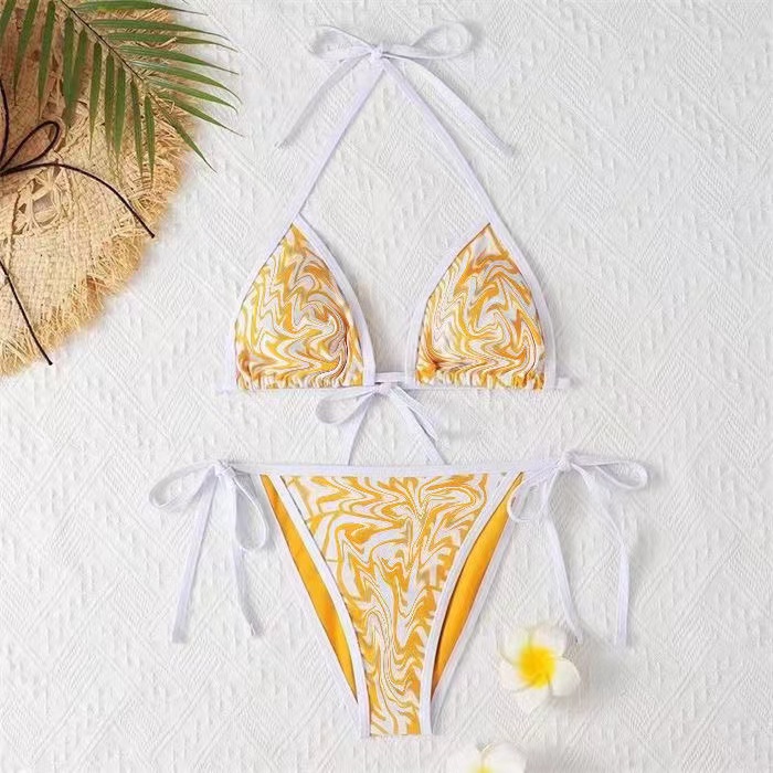 

Designer bikini female sexy swimsuit lady backless split letter multicolor summer time beach swimsuit windproof swimsuit size S-XL, Supplementary freight