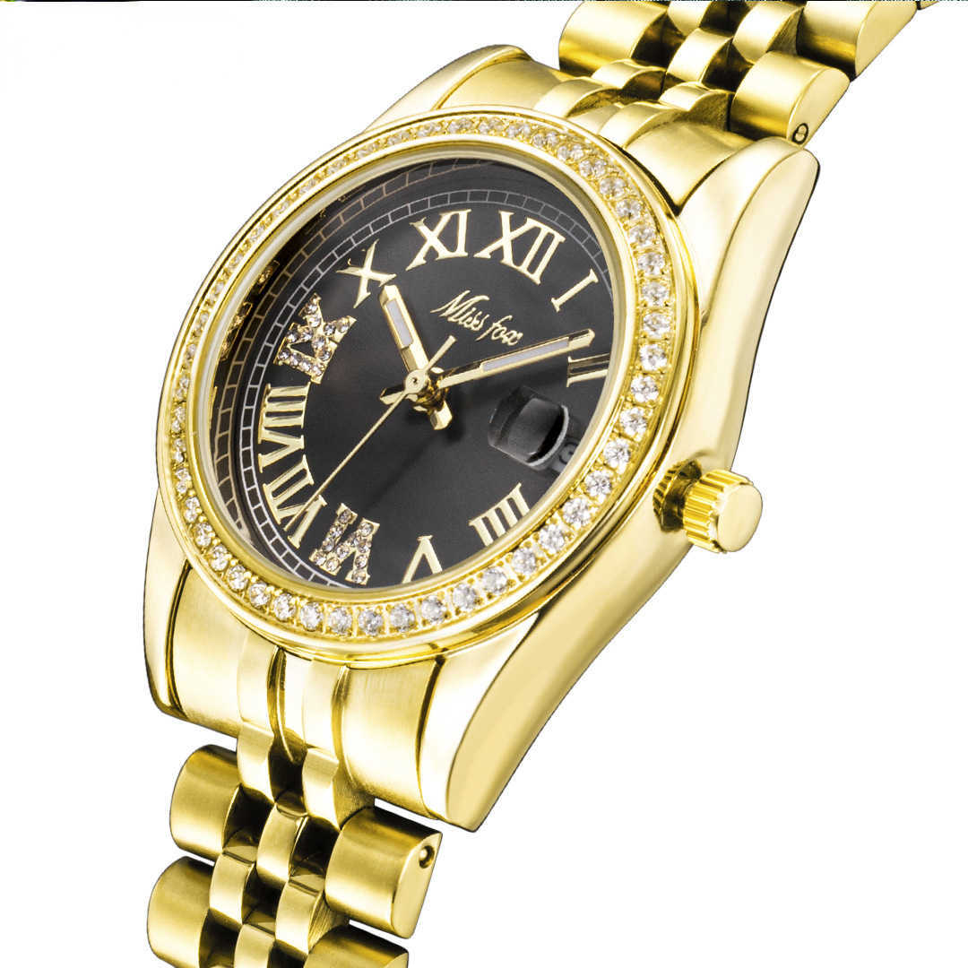 

Wrist watch tiktok S fashion simple temperament diamond luminous steel lady and shake
