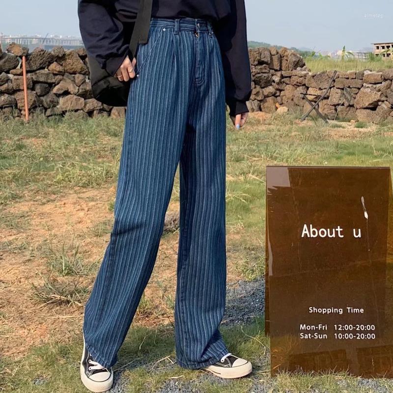 

Women' Jeans Feynzz Women Pant Woman High Waist Denim Pants Wide Leg Clothing Blue Vintage Quality Fashion Straight, Light blue