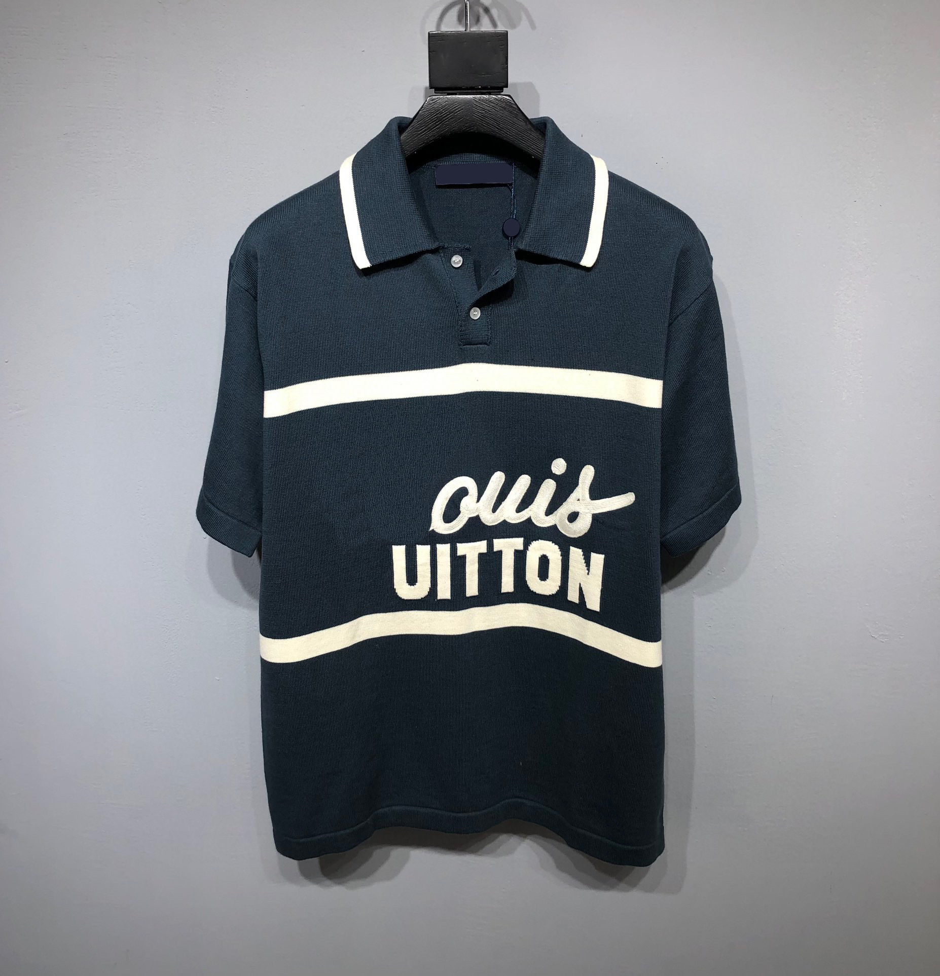 

Men's Plus Tees & Polos Round neck embroidered and printed polar style summer wear with street pure cotton 2s2df