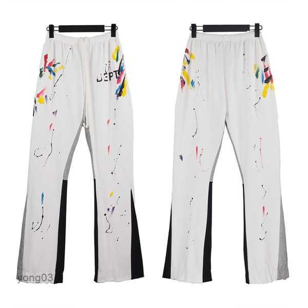 

Pants Hip Hop Galleryes Designer Dept Patching Hand-painted Ink Splashing Graffiti Pant Men' Women' Sports Micro Flare 45ee9 2jl3h, Details