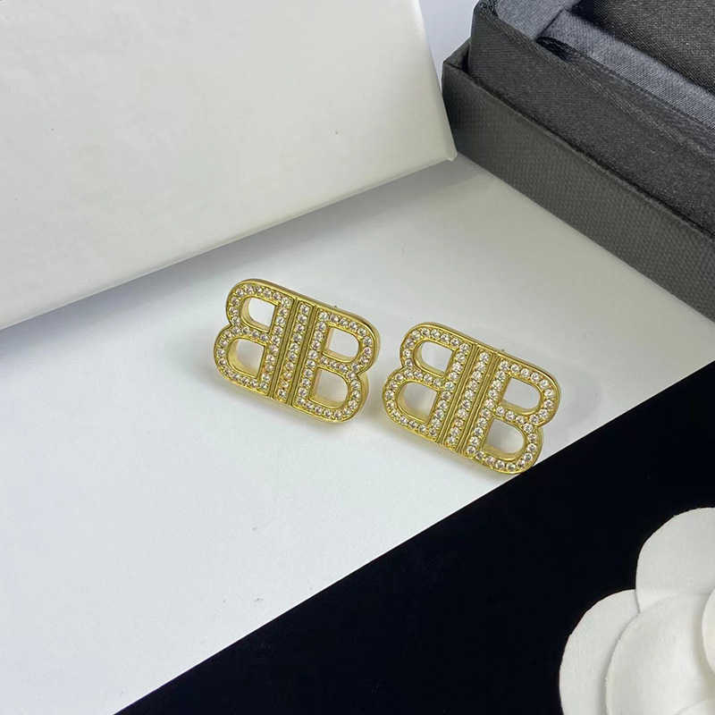 

Designer bb Earrings gold Jewelry Earrings charm Home Paris Style New Live Tiktok Earrings in Autumn and Winter