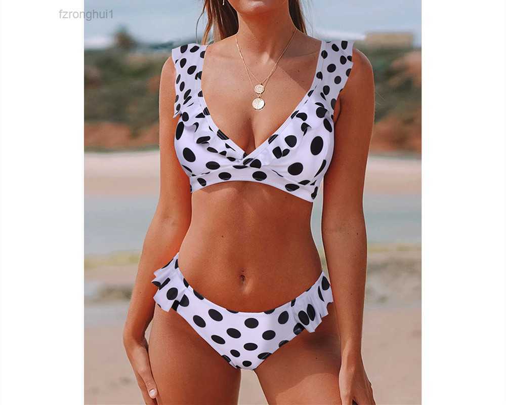 

Women' Swimwear 2022 New Sexy Ruffles Small Fresh Gathered Bikini Beach swimsuit swimming suit ladies 1 EONX