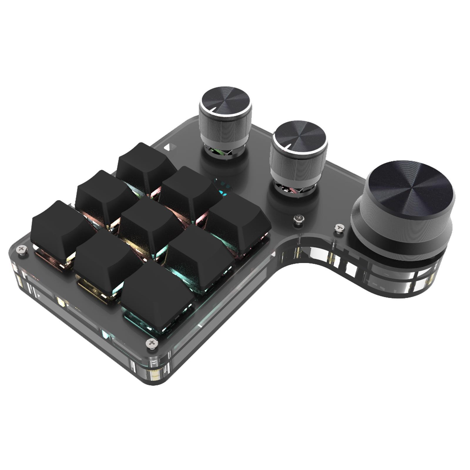 Programming Macro Custom 2/3Knob Keyboard RGB 6/9Key Copy Paste Mini Button Photoshop Gaming Keypad Mechanical Hotswap Macropad-image-850512331