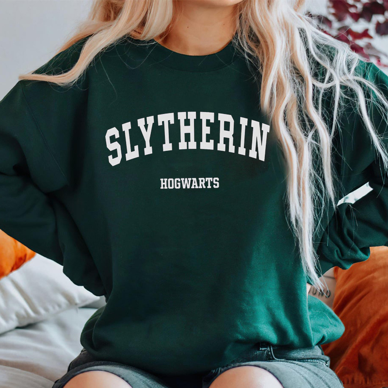 

Womens Hoodies Sweatshirts Wizard House Crewneck Sweatshirt Women Men School Movies Novel Bookaholic Unisex Autumn Aesthetic Clothing 230316, Black
