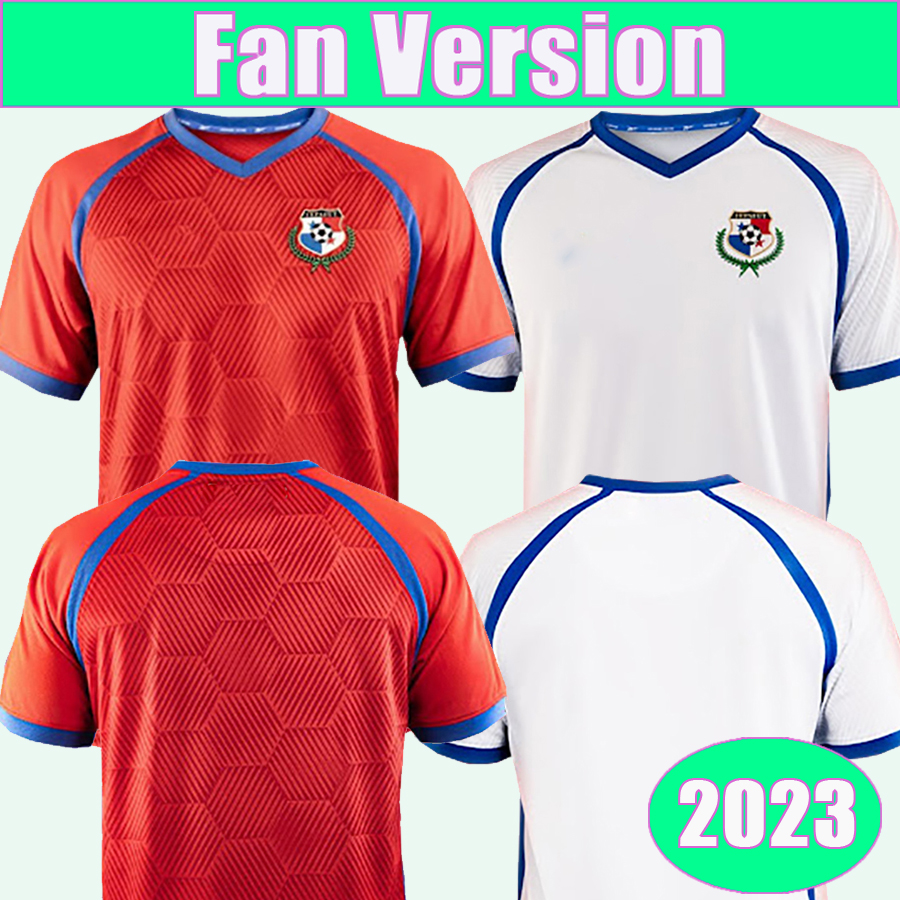 

2023 Panama National Team Mens Soccer Jerseys COX TANNER Home Red Away White Football Shirts Short Sleeves, Qm3428 2023 home no patch