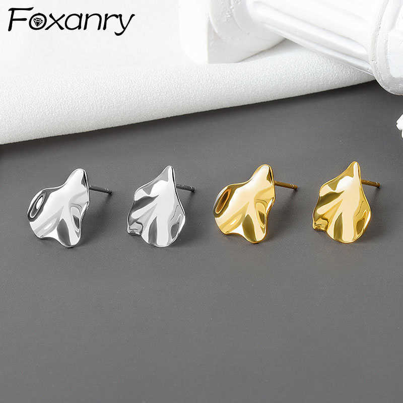 

Charm anry Prevent Allergy Silver Color d Earrings for Women Trendy Elegant Simple Irregular Geometric Party Jewelry Gift L230315