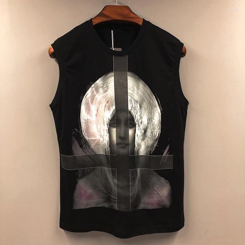 

Men's Tank Tops A033 Fashion Men's & Tees 2023Runway Luxury European Design Short Print Party Style T-Shirts Clothing, Picture shown
