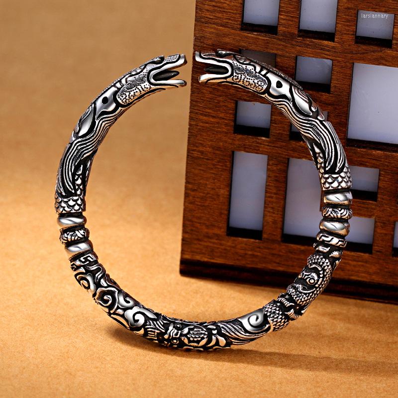 

Bangle Vintage Dragon Wolf Bracelet Men Women Jewelry Drop Wristband