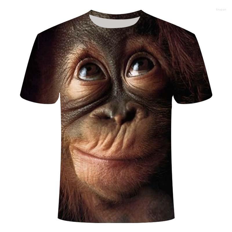 

Men's T Shirts Summer 3d Printing Men And Women With The Same Animal Monkey Fashion Short Sleeve Funny Design Casual J Top Pattern T-shirt, Dx361