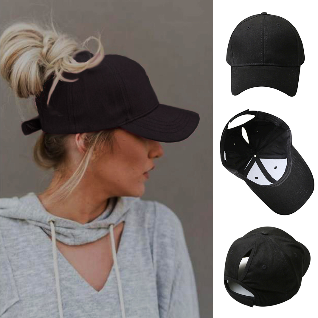 

Ball Caps Solid Color High Ponytail Baseball Cap for Women Spring Summer Sunhat Running Hat Messy High Bun Ponytail Caps Female 230316, Khaki