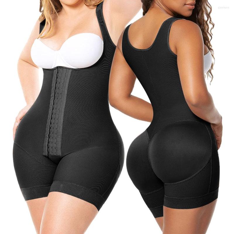 

Women' Shapers Fajas Colombianas Body Shaper Women High Compression Garment Waist Trainer Bodysuit Open Bust Reductive Girdle Postpartum, Beige