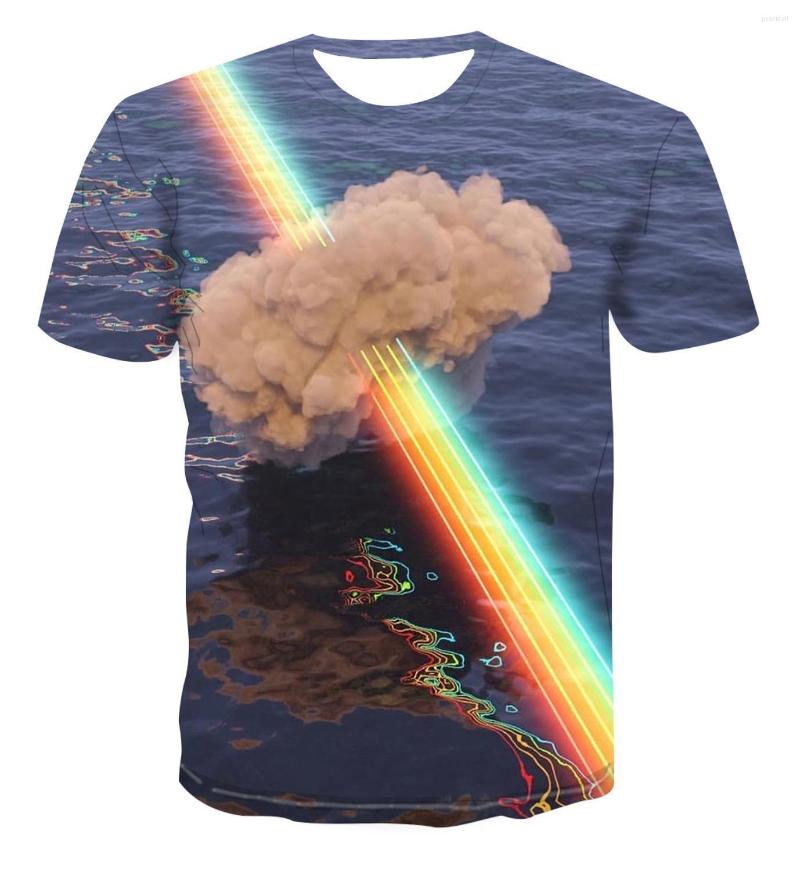 

Men's T Shirts 2023 3D Dynamic Printing Geometric Pattern Color Summer T-shirt Breathable Top Dizzy Trend Couple S-6xl, Z-tx345