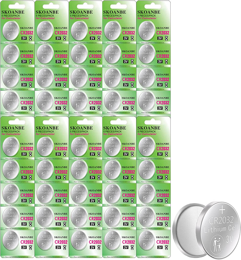 

100pcs 2032 CR2032 3V 220mAh lithium ion Button Coin Battery in Bulk for watches, Wholesale DL2032 Battery flashlights Alkaline battery