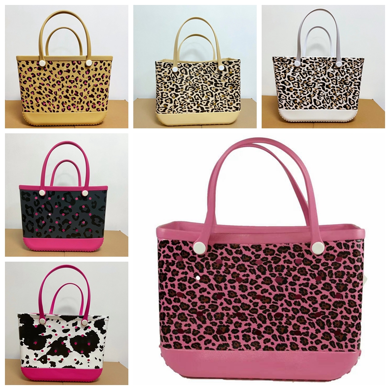 

Beach Bags designer Beach Bag womens new Summer Luxury designers tote bag lady Leopard Large Capacity Eva Handbag Basket purse wallet, 16