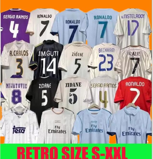 

Finals Real Madrids Retro Soccer Jersey Football GUTI Ramos SEEDORF CARLOS RONALDO 11 13 14 15 16 ZIDANE Beckham RAUL Vintage 94 95 96 97 98 99 00 02 03 04 05 06 07 FIGO kits
