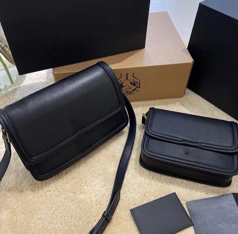 

Small Crossbody Bag Designer Bag Black Bag Leather Shoulder Bag Designer Woman Mini Bag Fashion Leather Square Bag Y Y Solferino Messenger Bag Womens Bag Tofu Bun, Empty box