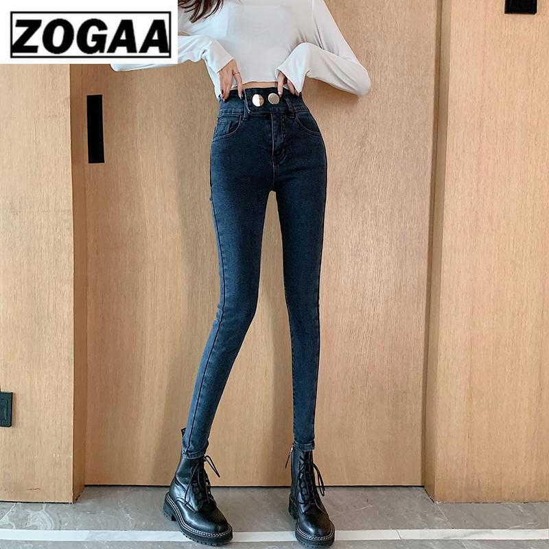

Women' Jeans ILARES Woman Mom High Waist Womens Skinny Winter Black Plus Size Pencil Vintage Denim Ladies Warm Pants
