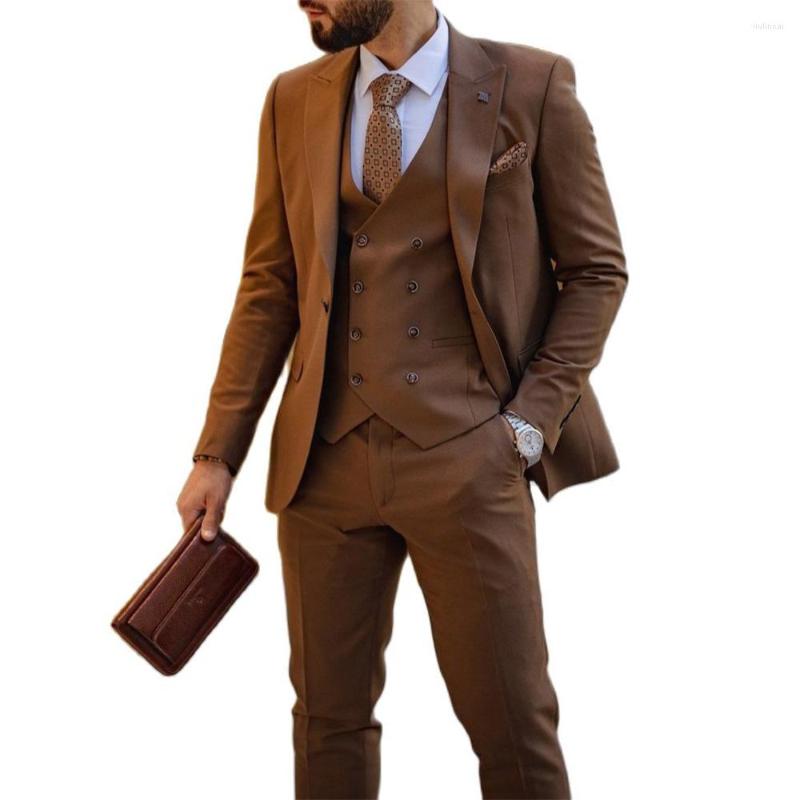 

Men's Suits Slim Fit Men's 3 Pieces Blazer Vest Pants Mens Suit Formal Leisure Tuxedos Party Wedding Dress Male For Groomsmen, Green