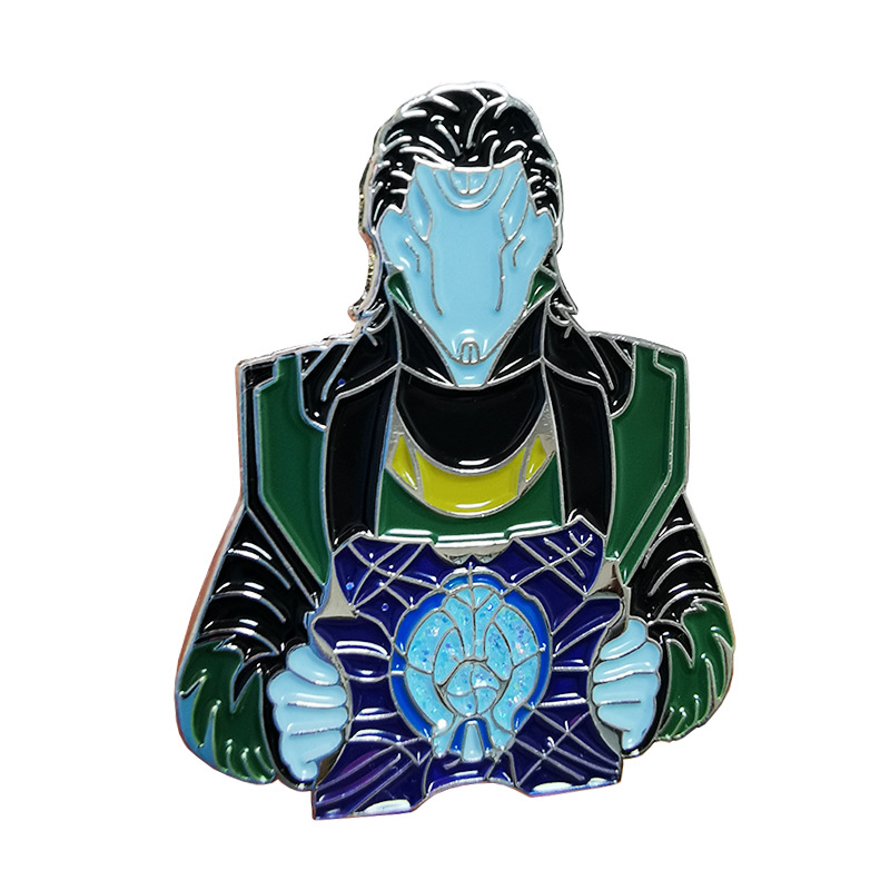 

super hero Figures Metal Enamel Pins Badge Brooch Backpack Bag Collar Lapel Jewelry, As picture