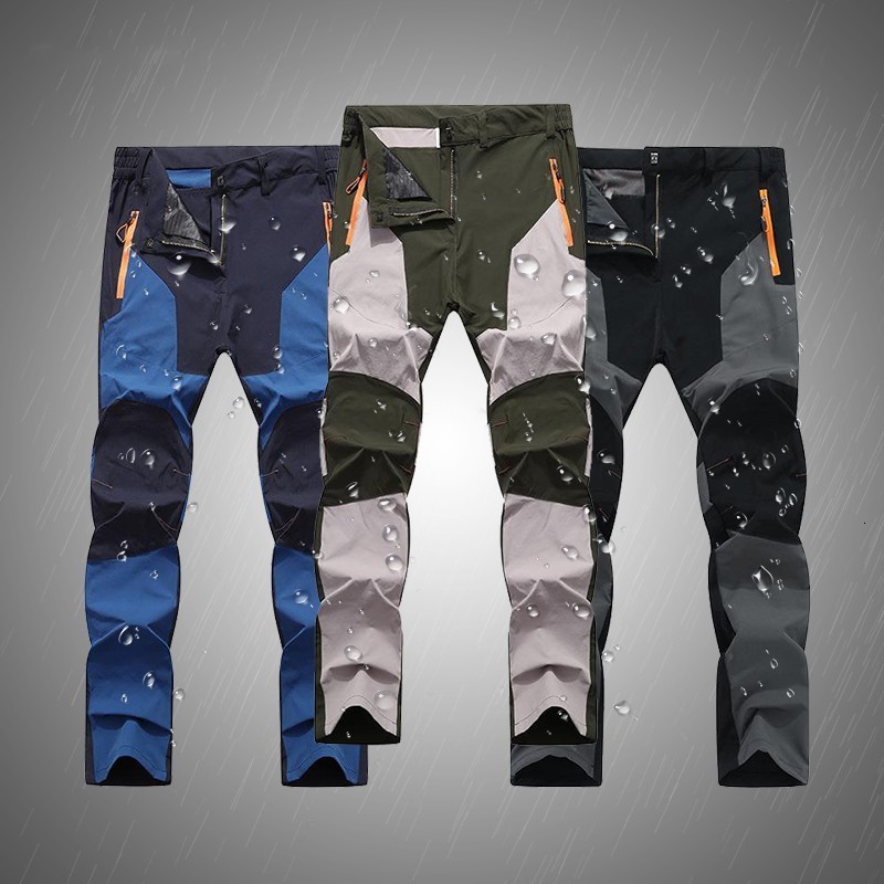 

Men's Pants Summer Quick Dry Waterproof Thin Long Trousers Male Outdoor Tactical Casual Trekking Camping Fishing Cargo 230317, Blue