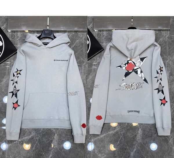 

Luxury Chrome Designer Hoodies Sweater Cross Flower Pullover Sanskrit Tops Balck White Hearts Casual Coatpure Cotton Ch Classic 123 2sq8ssq8s, Size