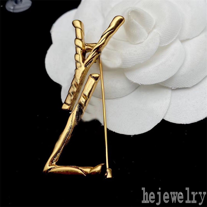 

Crocodile pattern designer brooch brass shirt bridal clothing letter women pin broche men plated gold silver rhinestone brooches designers carving ZB041 F23