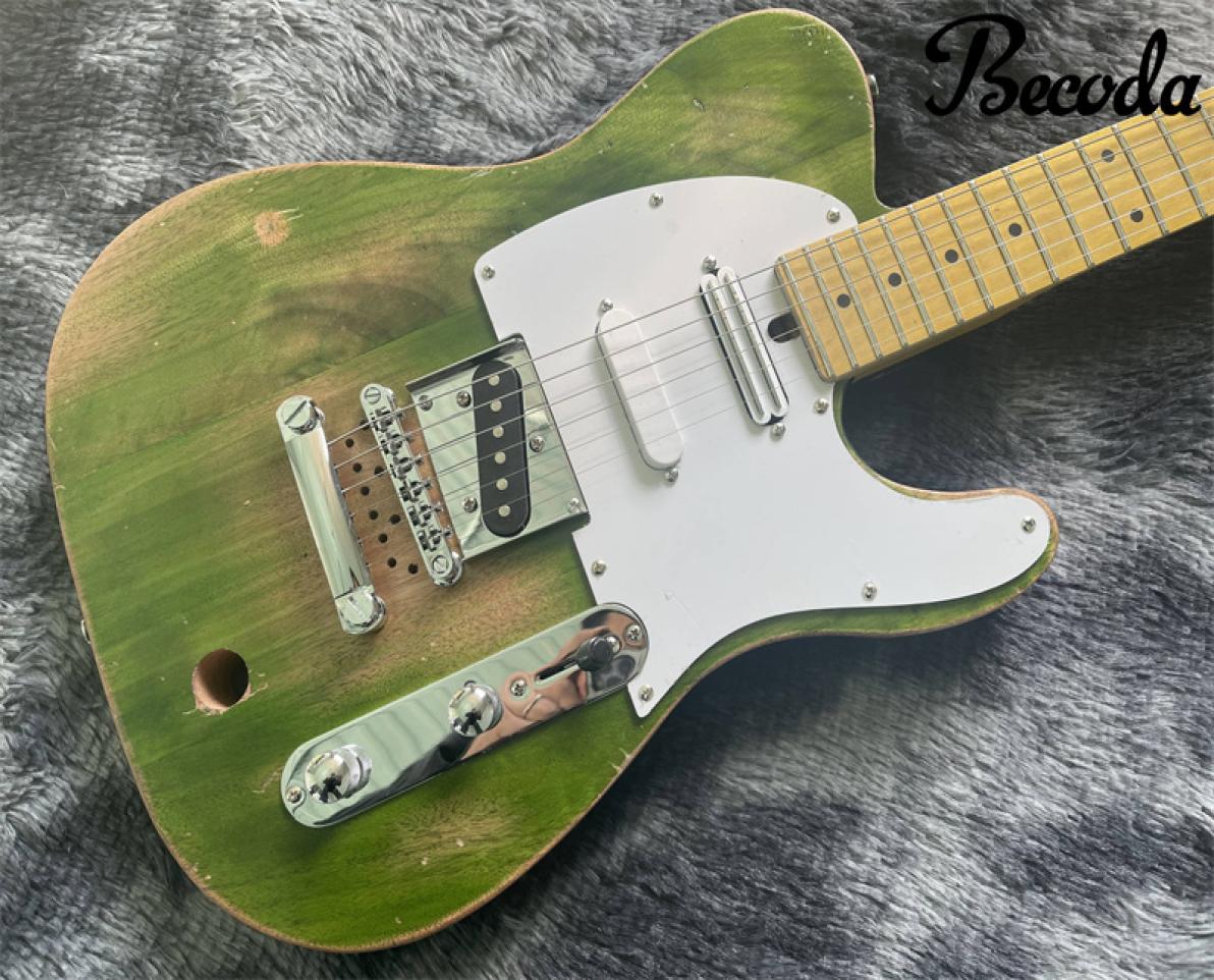 

New style electric guitar handmade heavy relic guitarColor can accept customization4811924