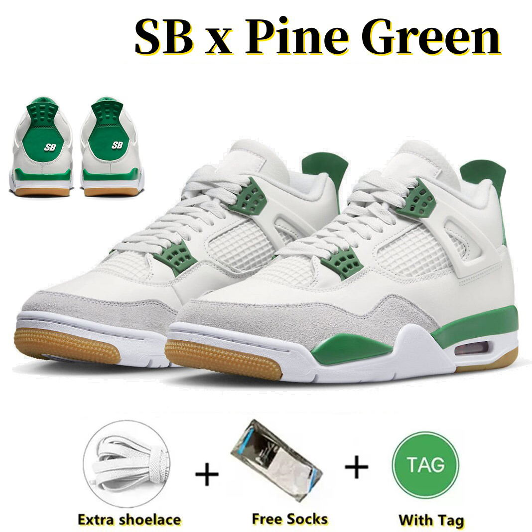 

Sb x Pine Green Mens Basketball Shoes Jumpman 4 4s Sail Pine Green Neutral Grey White Men Women Trainers Sports Sneakers Air Jordans4 Jorde Jordam Jordon Jordens