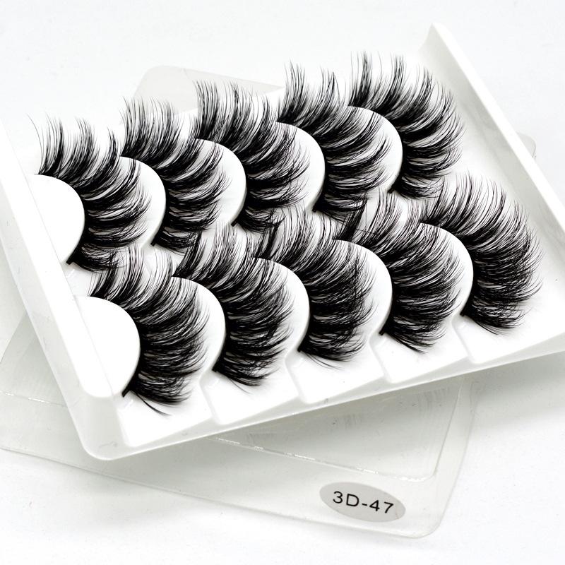 

False Eyelashes Pairs 3D Mink Lashes Natural Dramatic Volume Fake Makeup Handmade Eyelash Extension Silk EyelashesFalse
