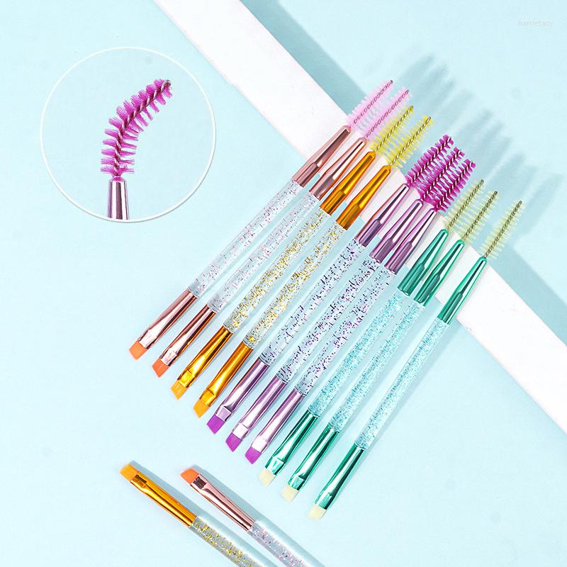 

Makeup Brushes Karsyngirl 12Pcs Double Head Eyebrow Brush Sided Blending Eye Flat Angled Make Up Tool