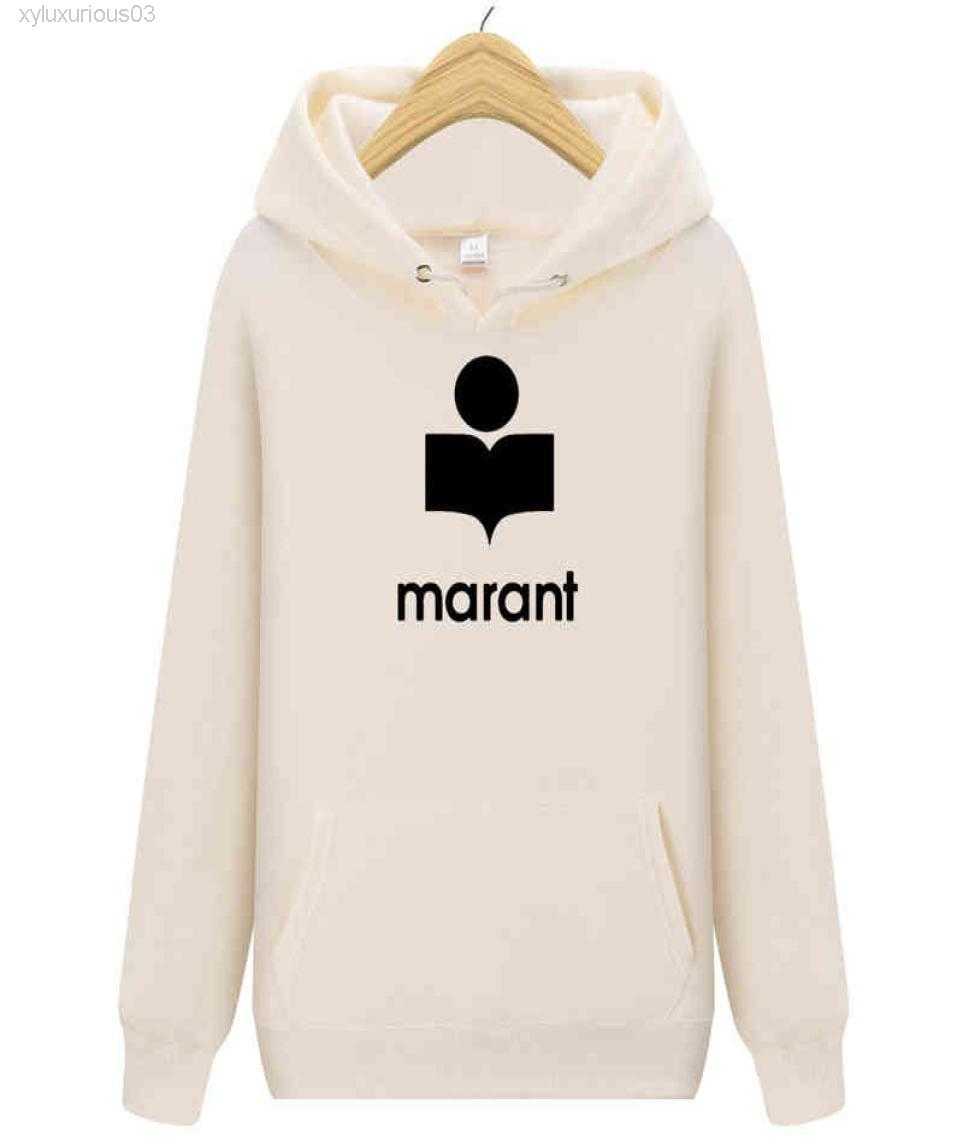 

Women Unisex Couple Hoodies Marant Casual Streetwear Hooded Sweatshirts Loose Pullovers Tracksuit Female Oversize Hoodie G1214851351, Dark grey