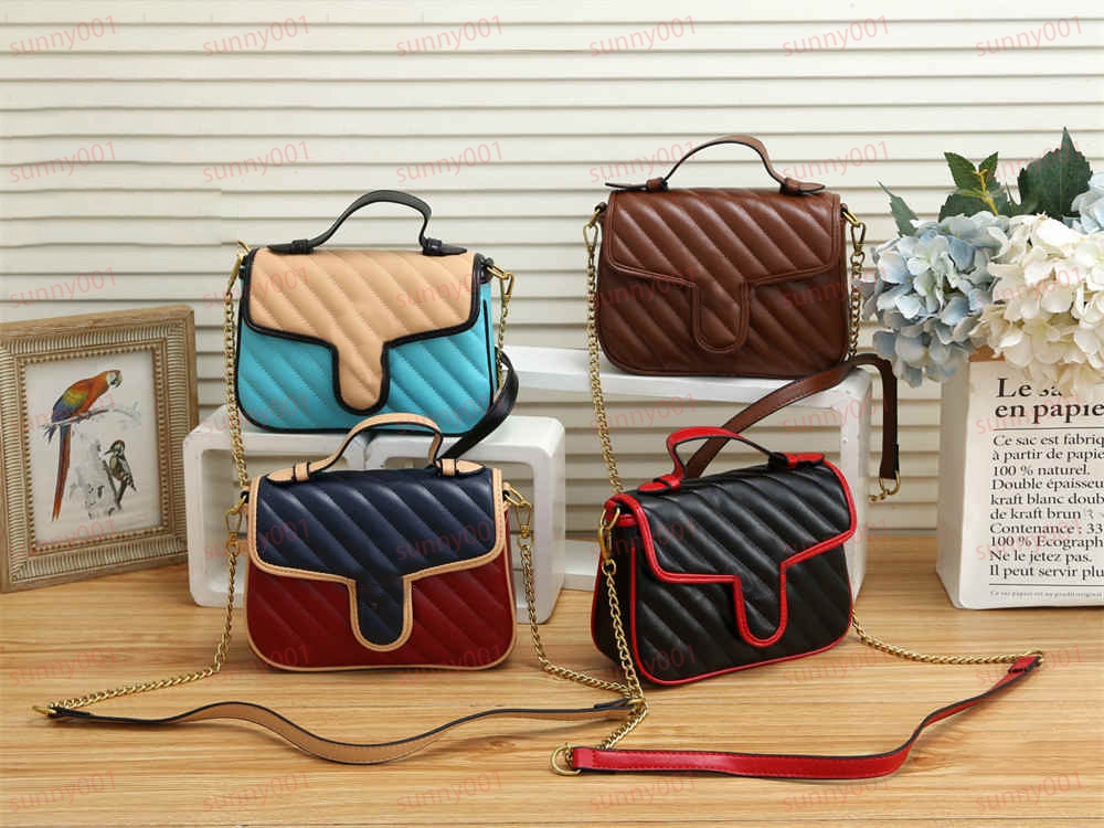

Classic Of Designer Totes Bags Chain Shoulder Tote Lady's Favorite Shopping Pack Makeup Diagonal Bags Luxury Women Fashion Bag, Red