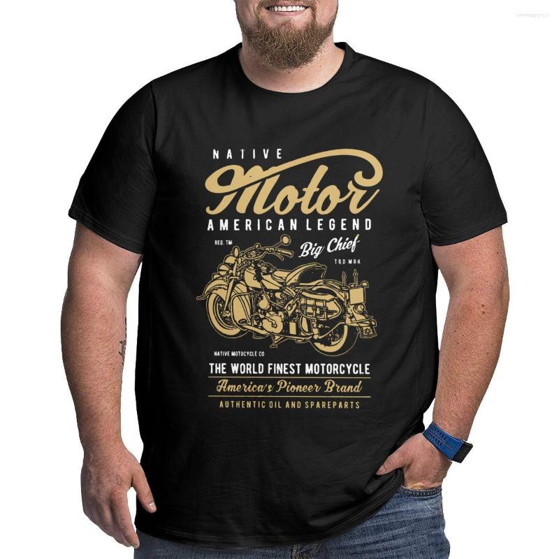 

Men's T Shirts Men T-Shirts Motorcycle Funny Pure Cotton Big Tall Tees Short Sleeve Cafe Racer O Neck Clothing Size 4XL 5XL 6XL, Black