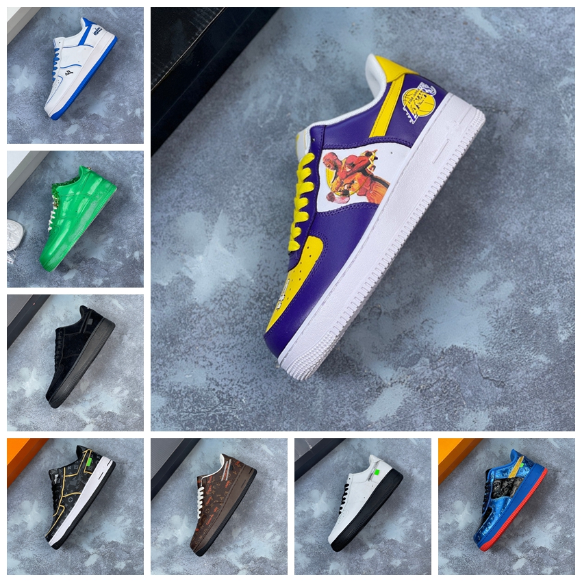 

Fashion AF 1 07 Low Mens Women Casual Shoes Airs High 1 One Triple White Black Wheat Utility Shadow 1s Classic 1 07 ''AF1''airForce Outdoor Sports Sneakers, 19