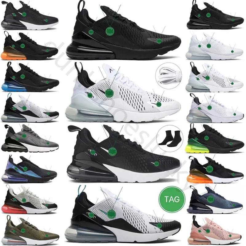 

max 270 Men Women Running Shoes Black Rose Triple White Cactus Blue University Gold Neon Green outdoor mens sports sneakers, 14