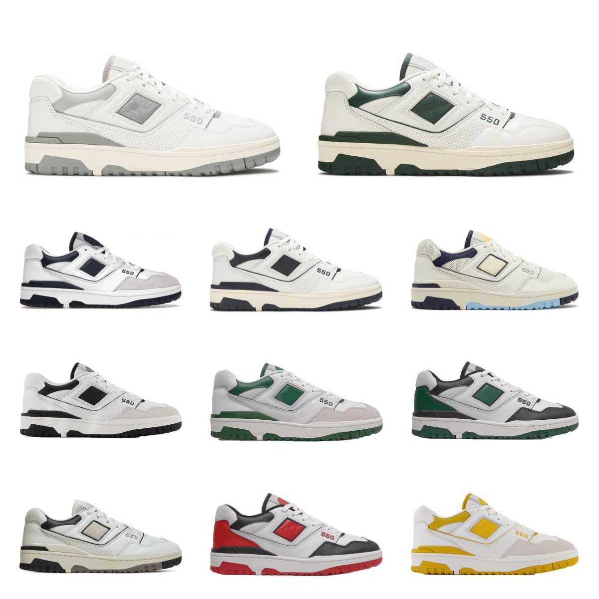 

2023 Trainer New 550 Outdoor Sports Shoes Mens Women BB550 B550 White Green Grey Shadow Cream Black Blue UNC Navy Purple Burgundy Cyan AURALEE Designers Sneakers, Please contact us