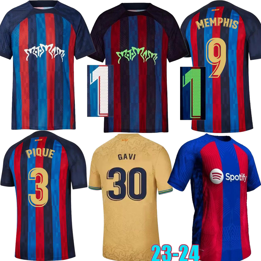

23 24 Lewandowski Rosalia Motomami soccer jerseys PEDRI ANSU FATI O. DEMBELE R. ARAUJO FERRAN KESSIE 2023 2024 Barcelonas Shirts GAVI ADAMA kit sets, Red