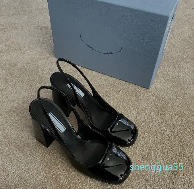 

2023 shoes mary janes Vintage platform Luxury designer Women's shoes School Student College Sweet JK Uniform low heel women triangle logo, T8 high quality