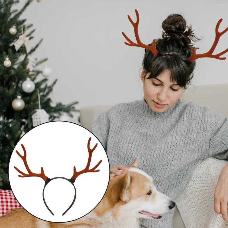 

Bandanas 1PC Delicate Xmas Antler Headwear Christmas Headband Unique Hairband For Home Travel