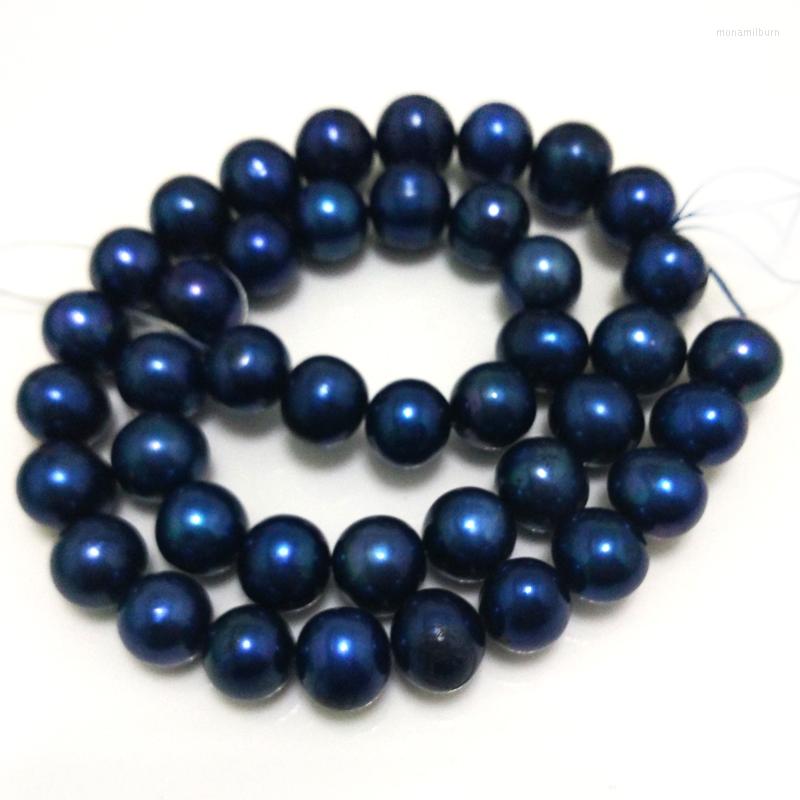 

Chains 16 Inches High Luster Round Blue Pearl Loose Strand