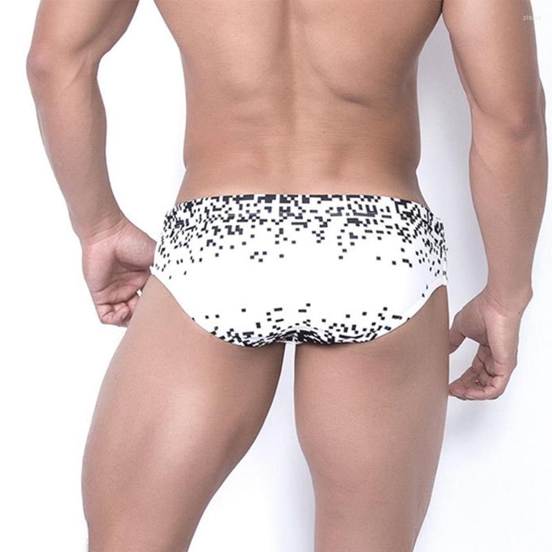

Underpants Convex Pouch Mens Low Waist Swim Erotic Bikini Briefs Beach Shorts Trunks Bathing Suit Swimming Underwear, White