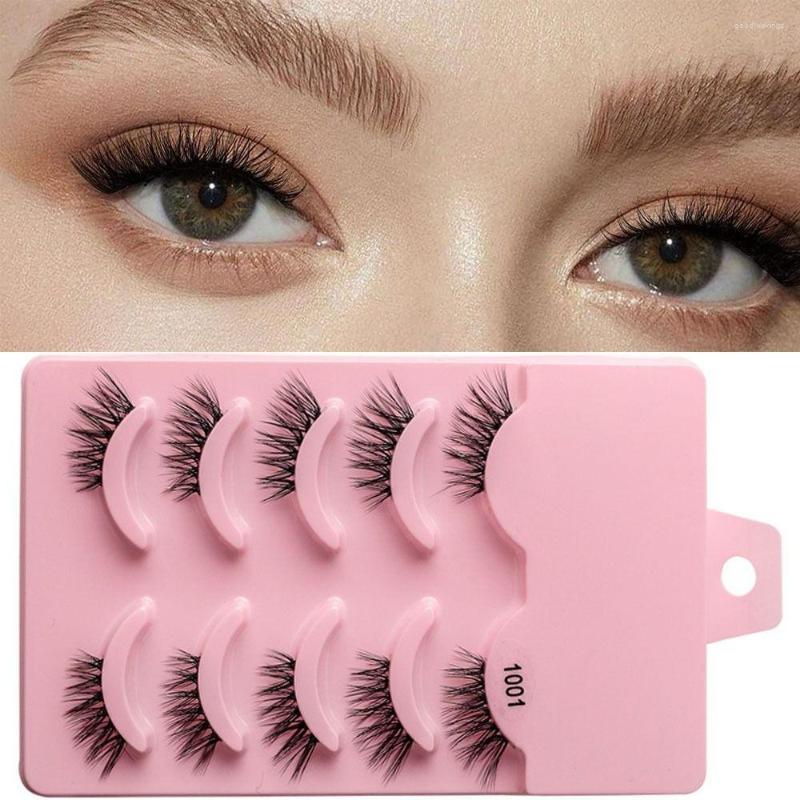 

False Eyelashes Eye Makeup Tools Handmade Eyelash Extension Thickness Fluffy Half Lashes Crisscross Natural Long 3D Faux Mink Hair