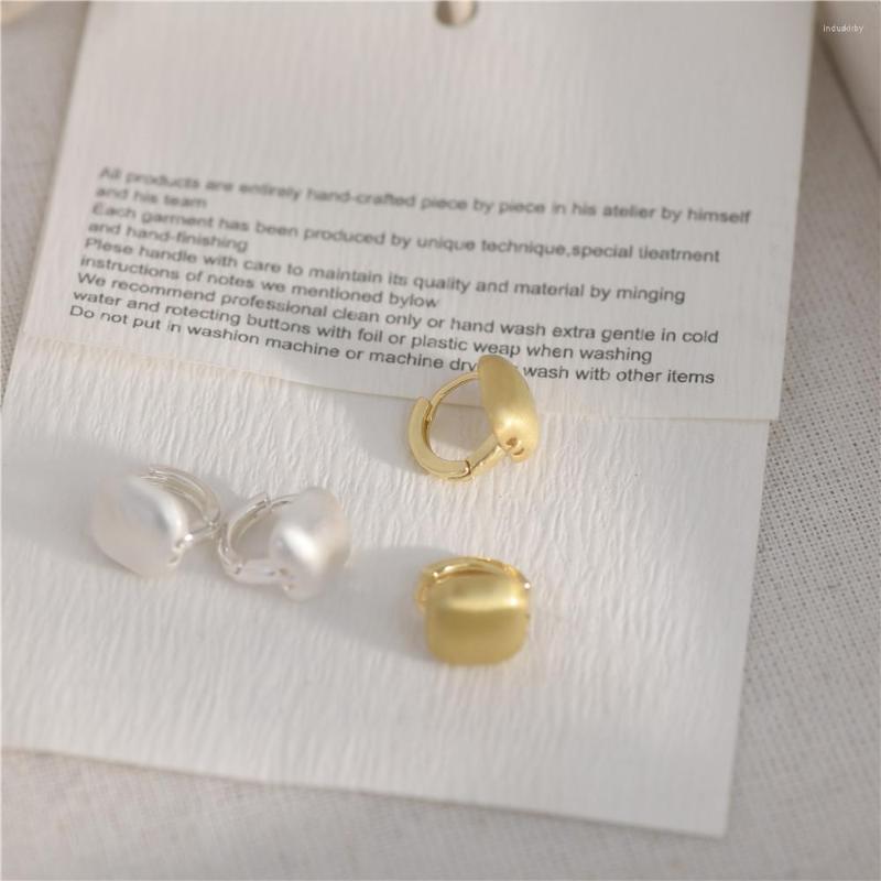 

Hoop Earrings Fashion Square Interweave Twist Metal Circle Geometric Round For Women Accessories Retro Party Jewelry