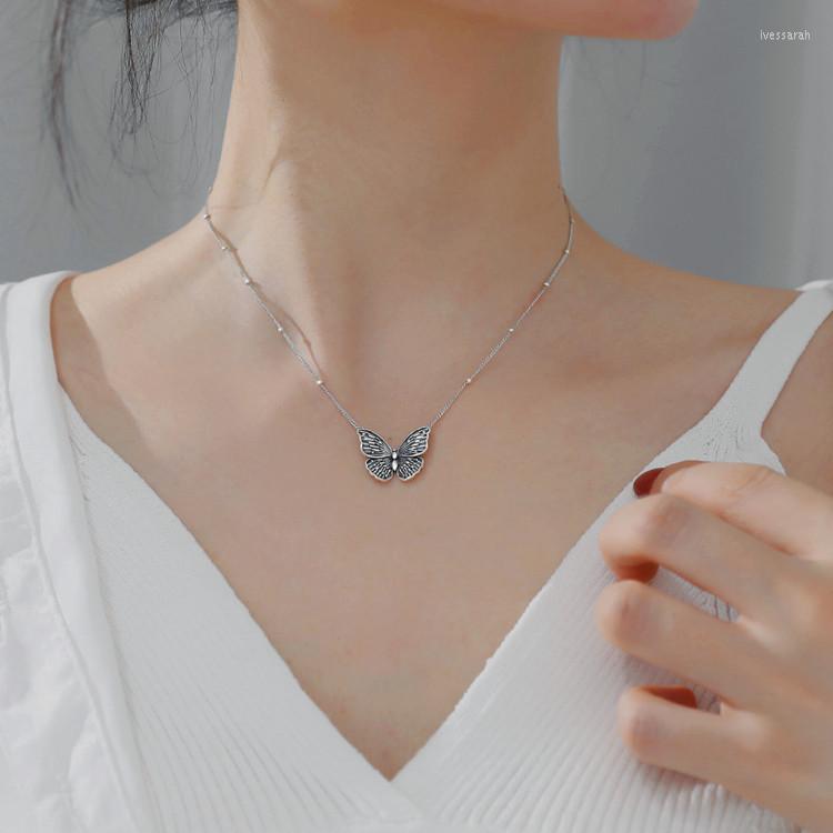 

Choker DIEERLAN Minimalist Butterfly Pendant Necklace For Women Necklaces Trendy Jewelry Hip Hop Girl Party Gift 2023