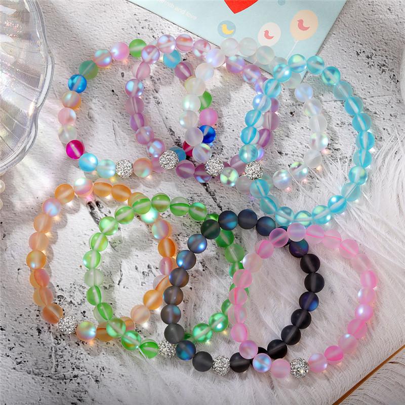 

Strand 6mm Or 8mm Dainty Rainbow Moonstone Crystal Stacking Bracelet Birthstone Beaded Jewelry Gift Idea Stone Of The Sacred Feminine